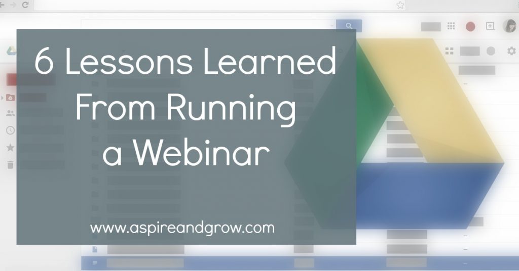 6 Lessons Learned From Running a Webinar