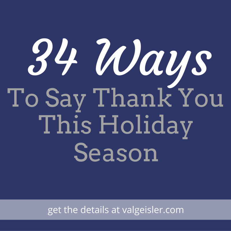 34 Ways To Say Thank You This Holiday Season